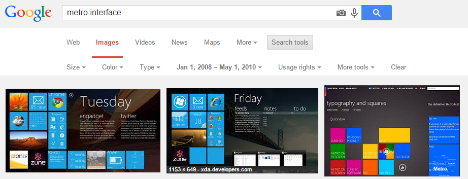 Search results for &ldquo;Metro Interface&rdquo; in 2010