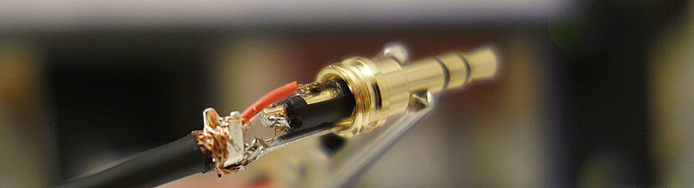 audio jack is soldered